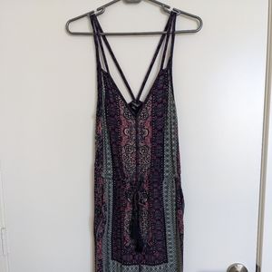 Lucky Brand batik print dress with pockets